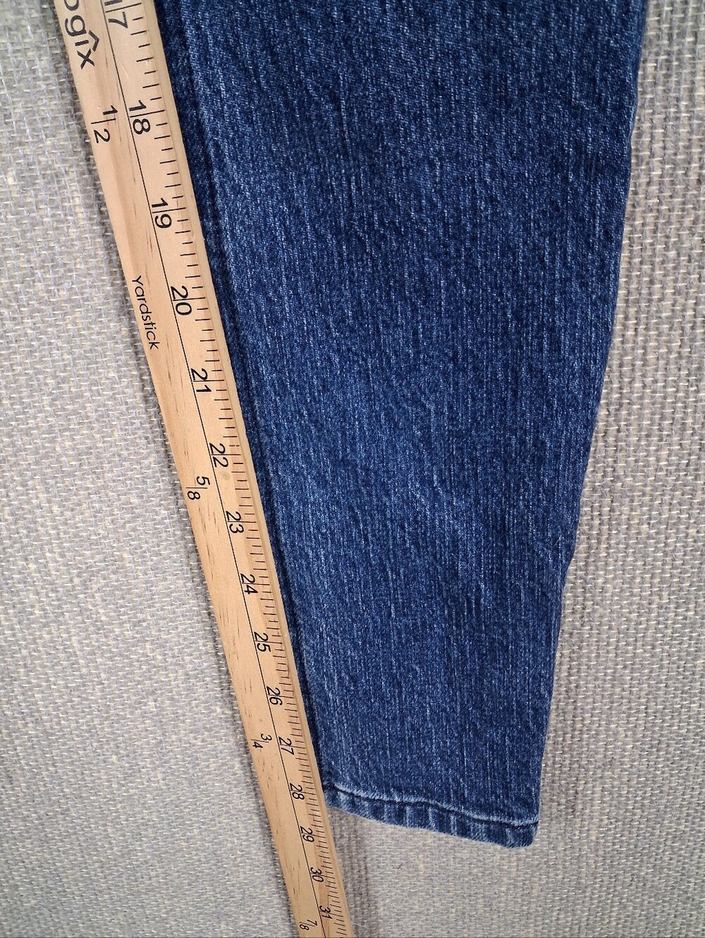 Reformation Kayo High Skinny Jeans Womens 23 Blue Erie Wash Denim Belted Stretch - Picture 9 of 10